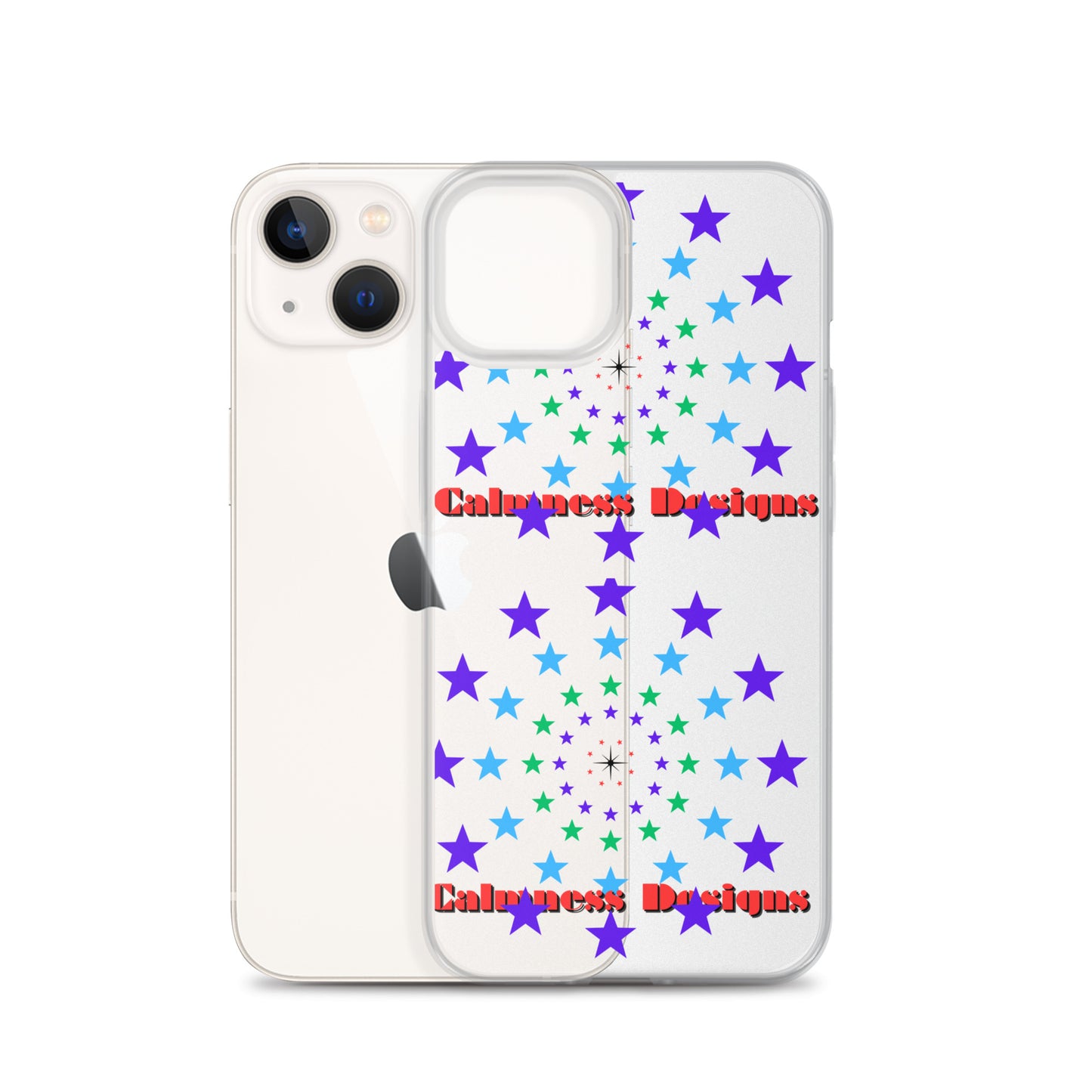 Stars Circle Icon, Calmness Designs, Clear Case for iPhone®