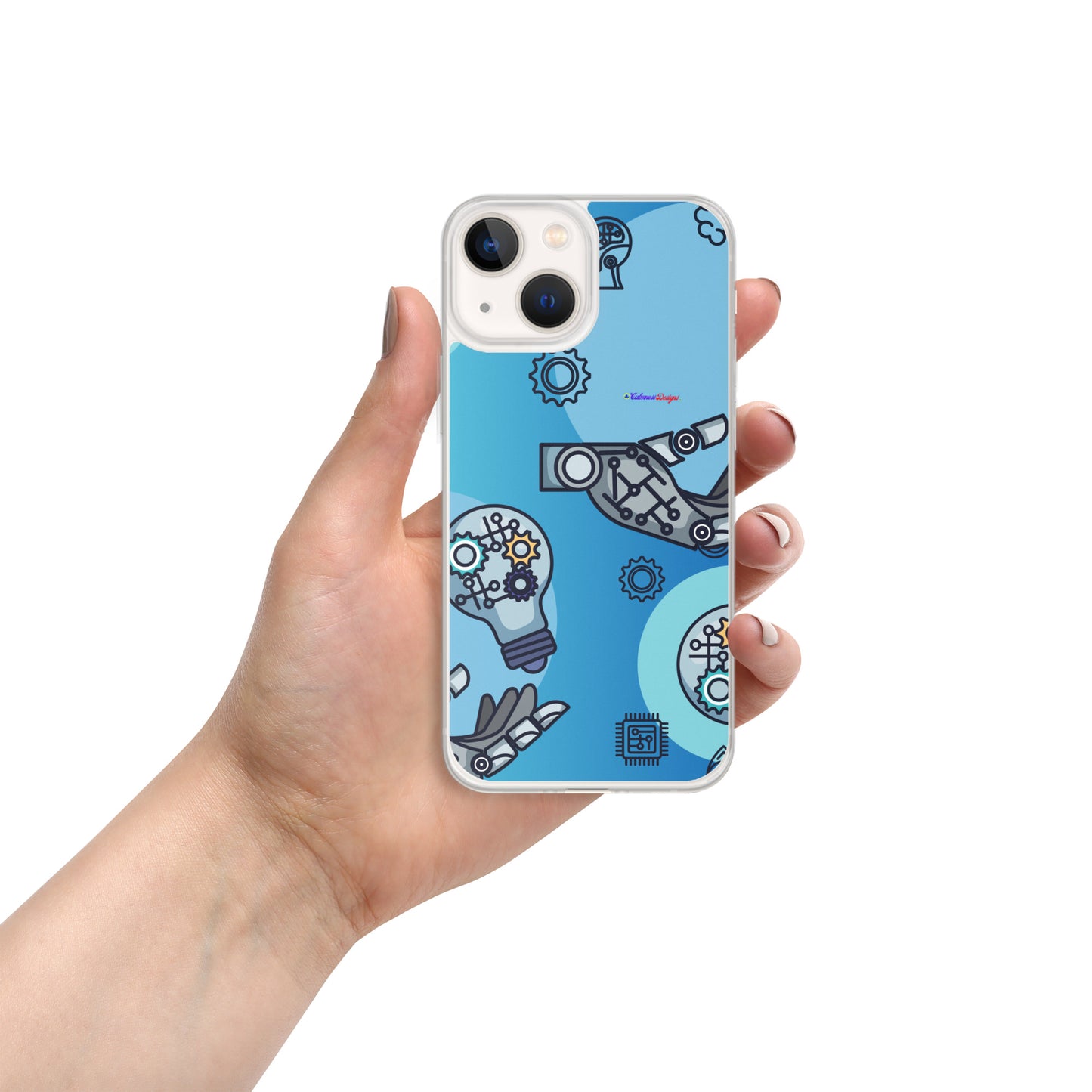 Circuit Board Technology, Hand Drawn Electronic Integrated Circuit, Digital Network Technology, Clear Case for iPhone®