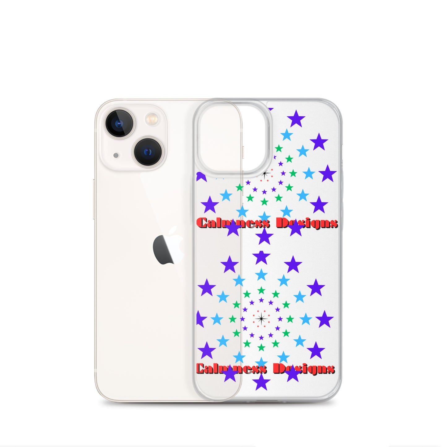 Stars Circle Icon, Calmness Designs, Clear Case for iPhone®