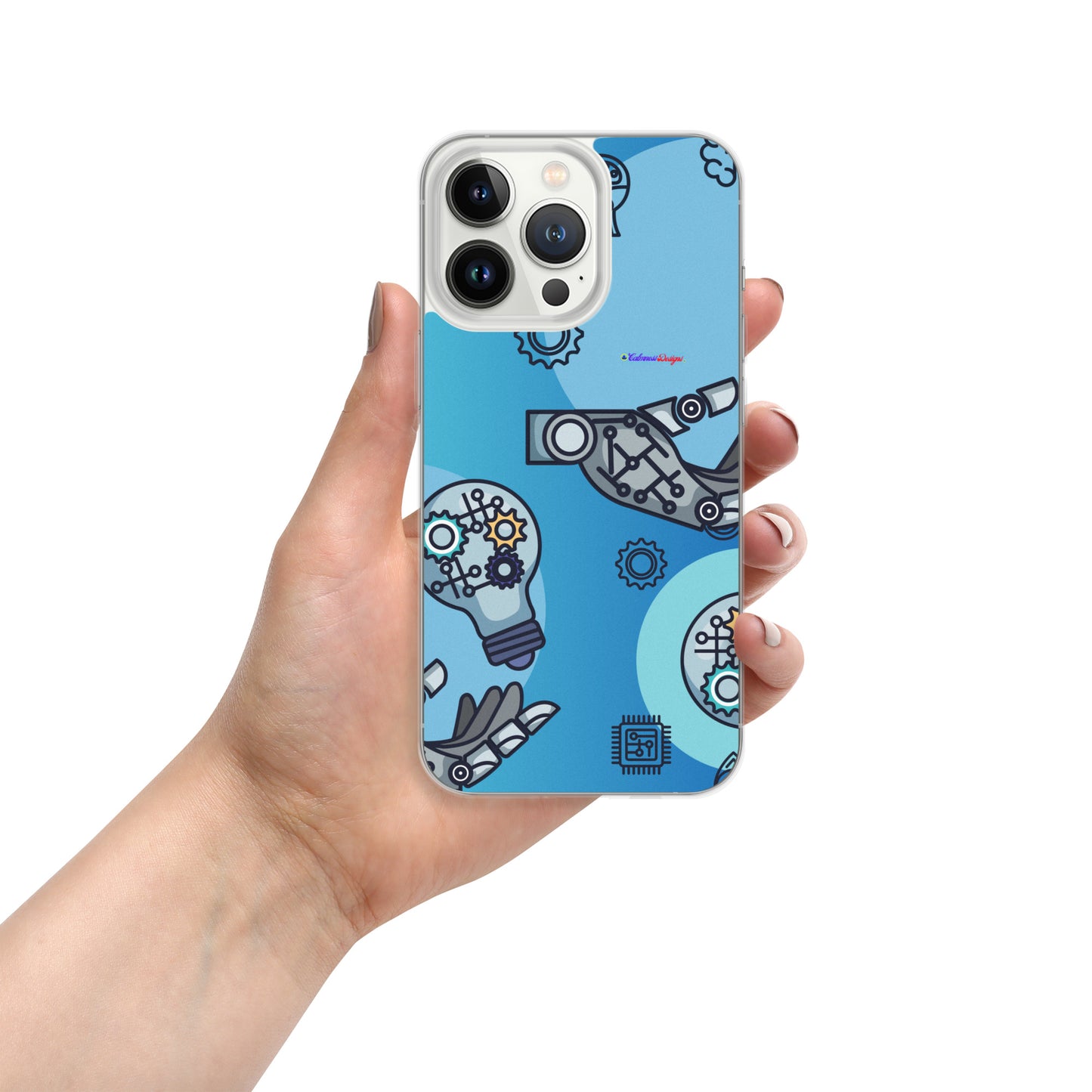 Circuit Board Technology, Hand Drawn Electronic Integrated Circuit, Digital Network Technology, Clear Case for iPhone®