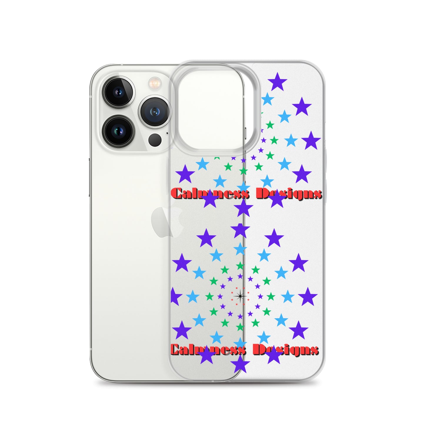 Stars Circle Icon, Calmness Designs, Clear Case for iPhone®