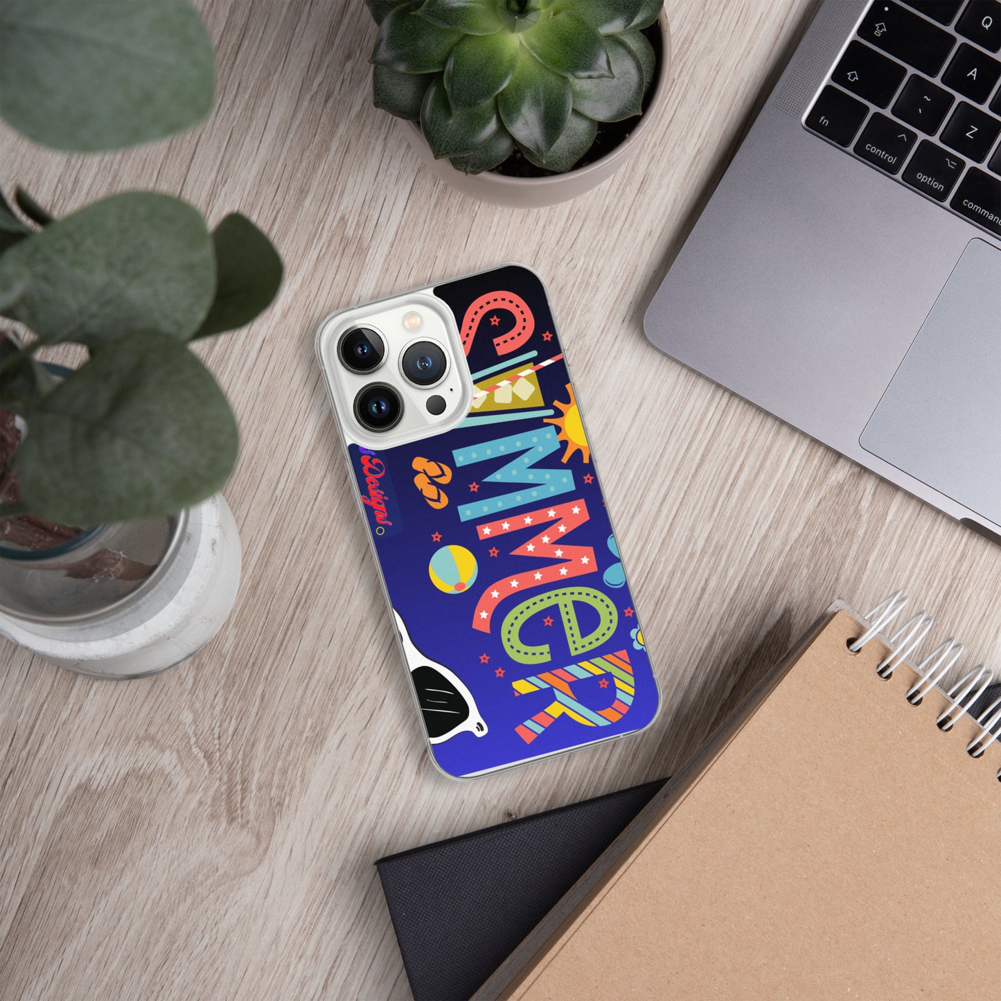 Hello Summer, Summer Vacation Sun Glasses, Stars, CALMNESS DESIGNS, Creative Designer's, Clear Case for iPhone®