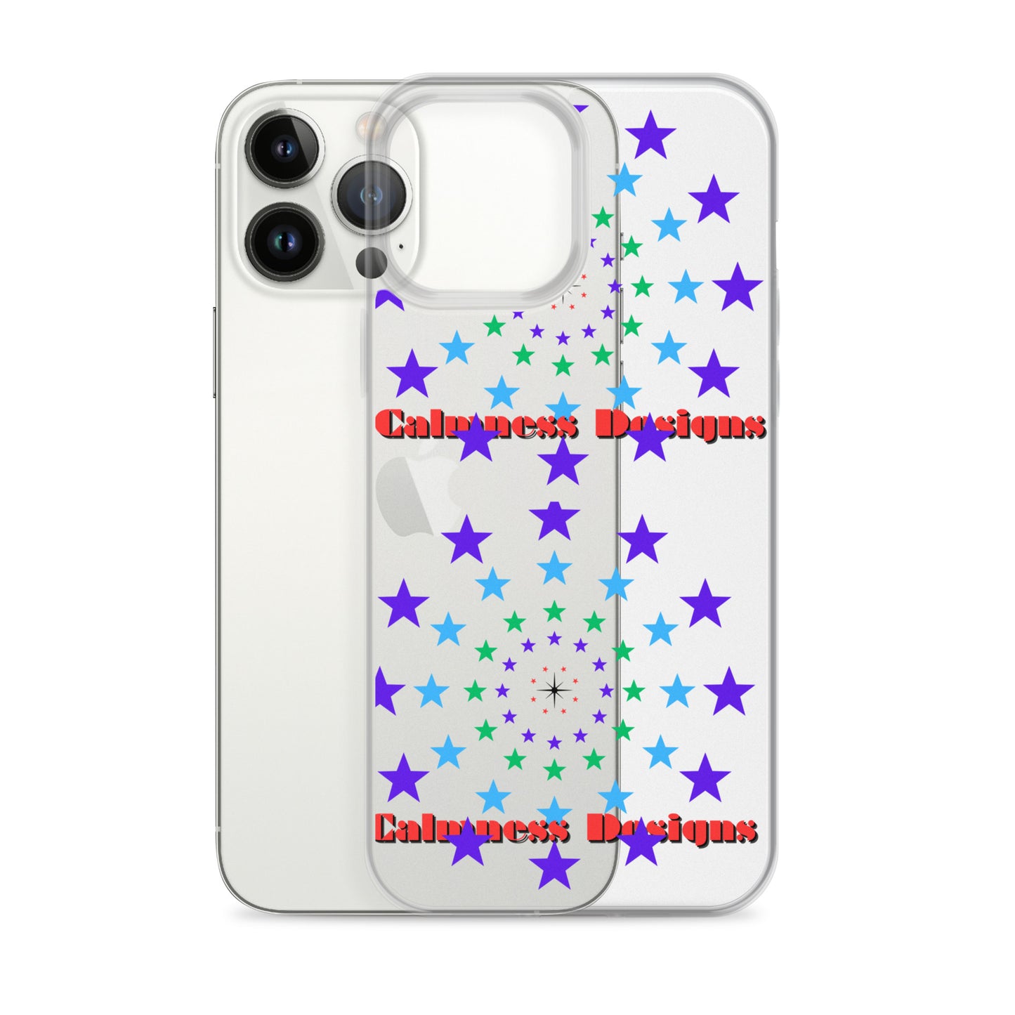 Stars Circle Icon, Calmness Designs, Clear Case for iPhone®