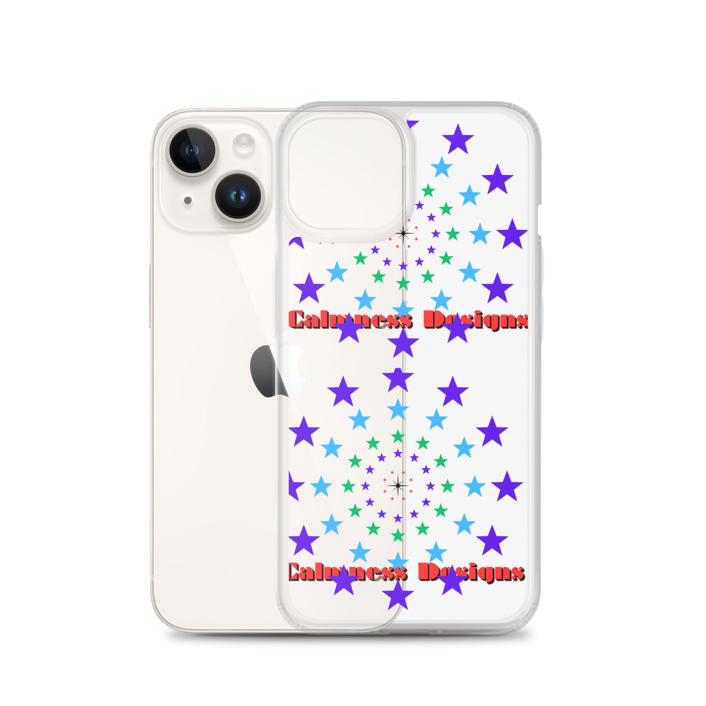 Stars Circle Icon, Calmness Designs, Clear Case for iPhone®