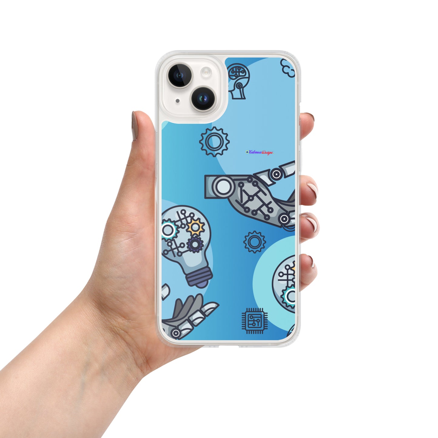 Circuit Board Technology, Hand Drawn Electronic Integrated Circuit, Digital Network Technology, Clear Case for iPhone®