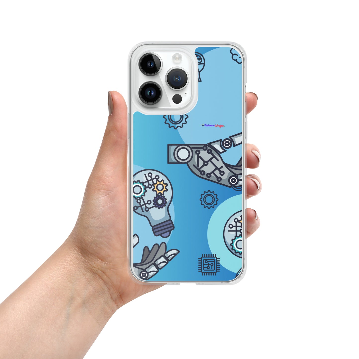 Circuit Board Technology, Hand Drawn Electronic Integrated Circuit, Digital Network Technology, Clear Case for iPhone®