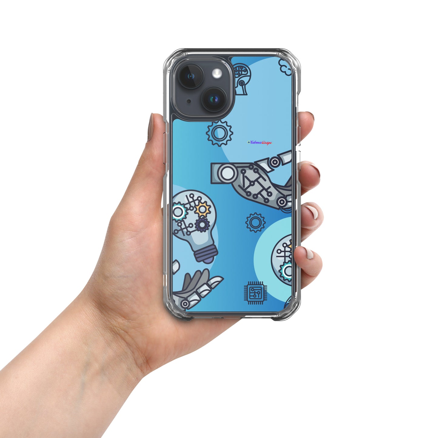 Circuit Board Technology, Hand Drawn Electronic Integrated Circuit, Digital Network Technology, Clear Case for iPhone®