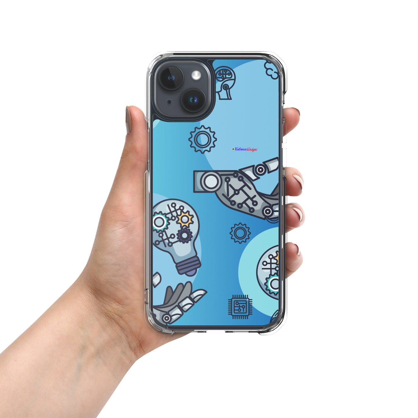 Circuit Board Technology, Hand Drawn Electronic Integrated Circuit, Digital Network Technology, Clear Case for iPhone®