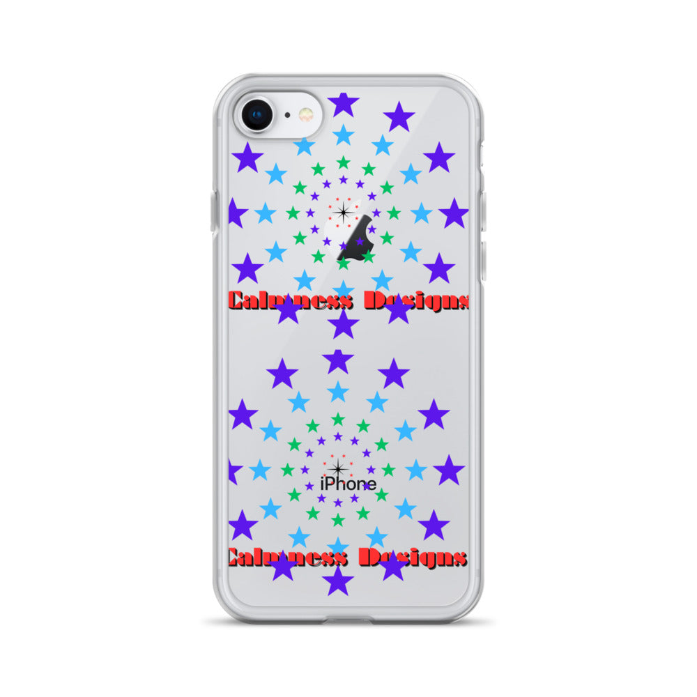 Stars Circle Icon, Calmness Designs, Clear Case for iPhone®