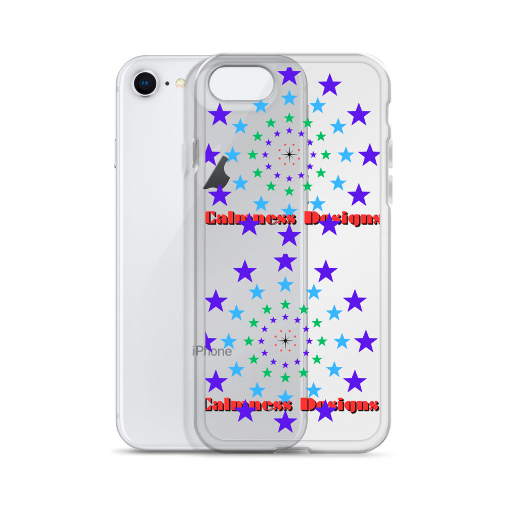 Stars Circle Icon, Calmness Designs, Clear Case for iPhone®