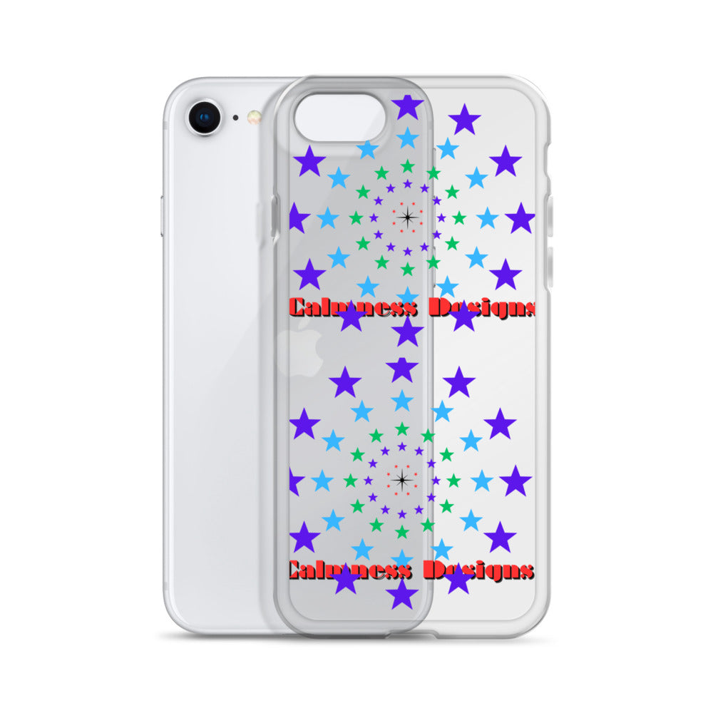 Stars Circle Icon, Calmness Designs, Clear Case for iPhone®