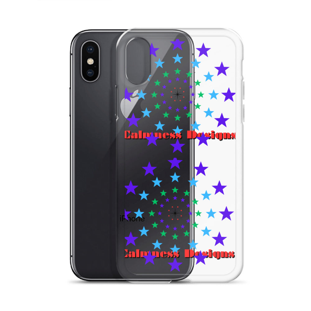 Stars Circle Icon, Calmness Designs, Clear Case for iPhone®