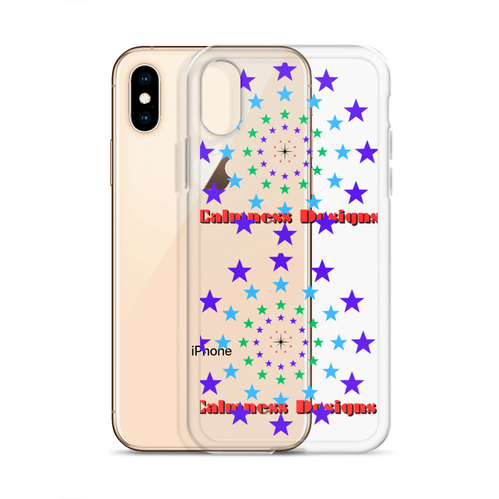 Stars Circle Icon, Calmness Designs, Clear Case for iPhone®