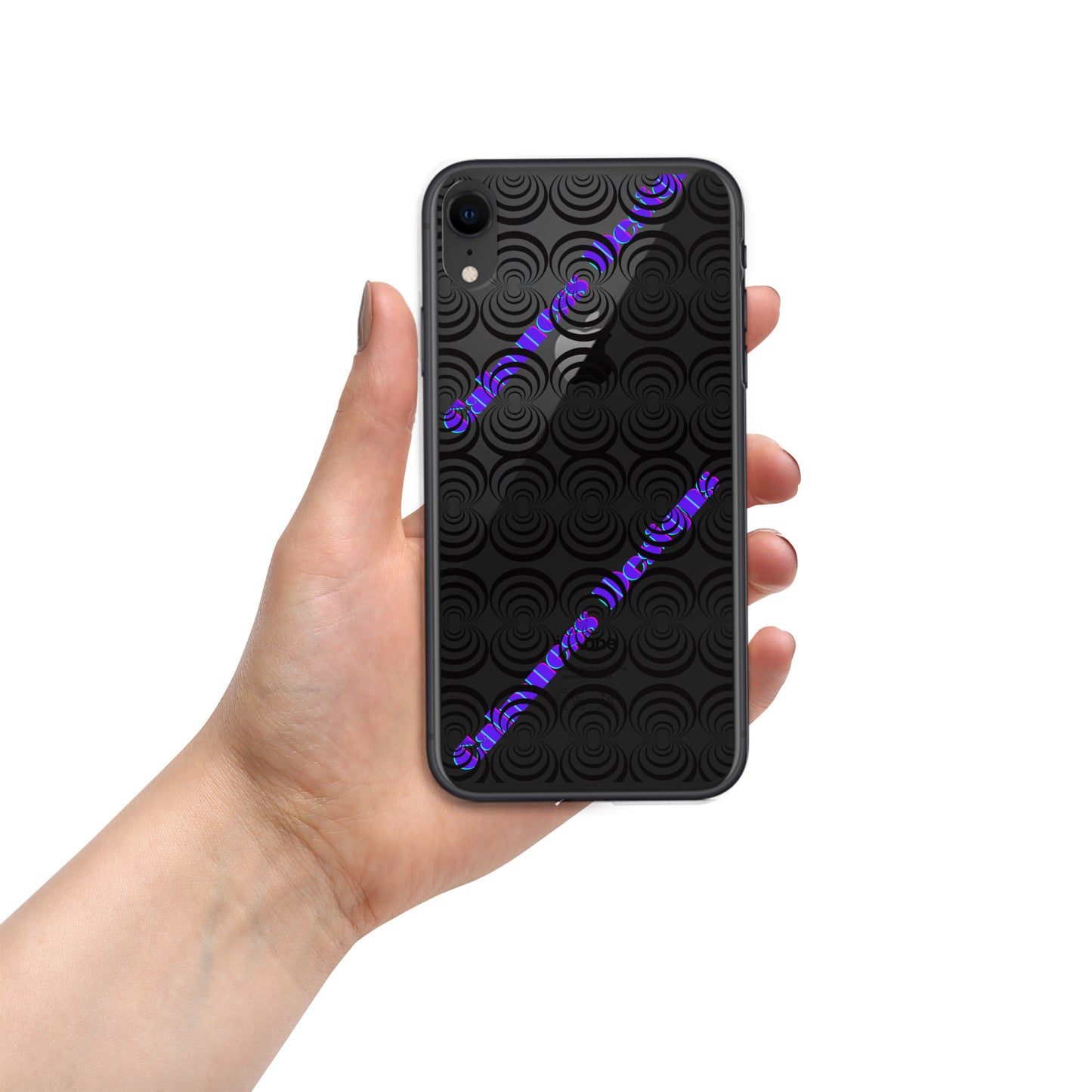 Round Circle Lines, Calmness Designs, Clear Case for iPhone®