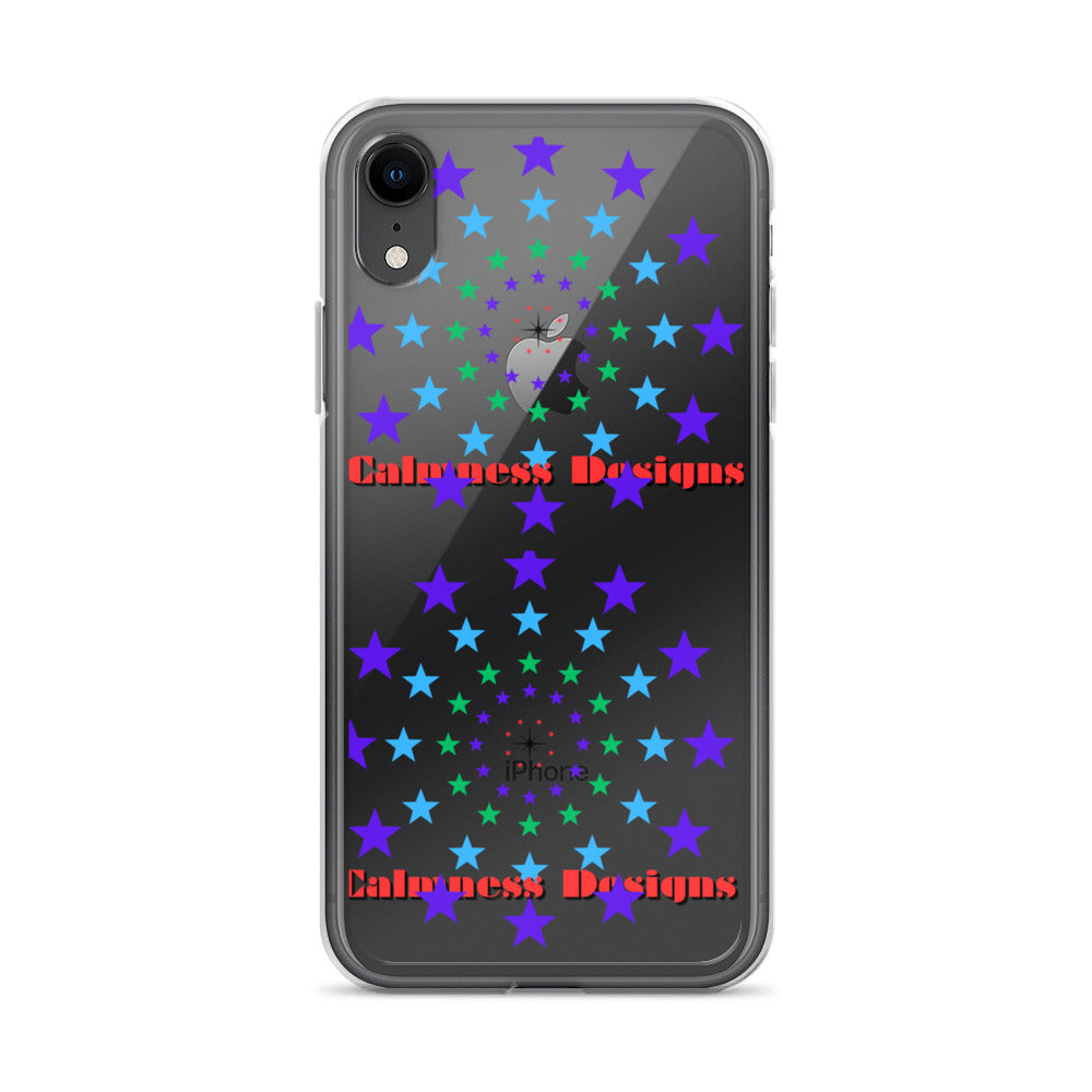 Stars Circle Icon, Calmness Designs, Clear Case for iPhone®