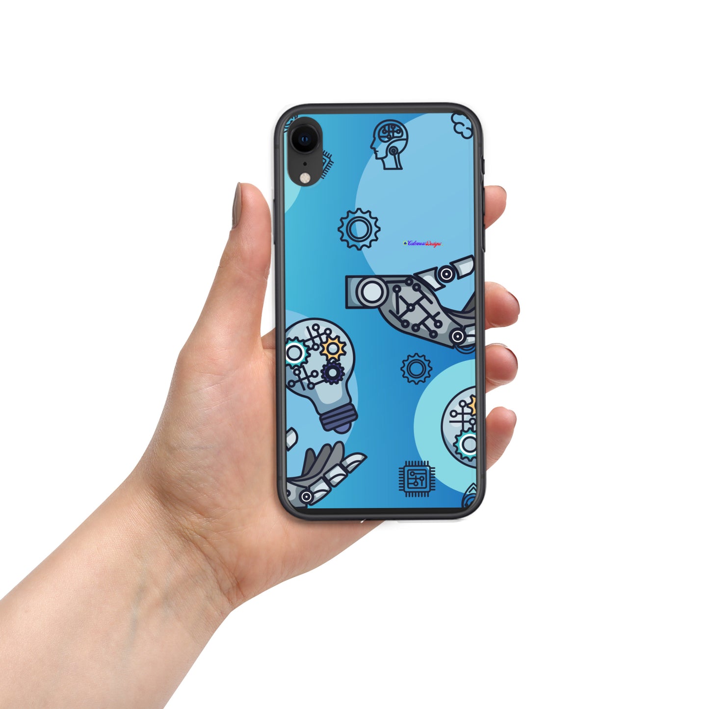 Circuit Board Technology, Hand Drawn Electronic Integrated Circuit, Digital Network Technology, Clear Case for iPhone®