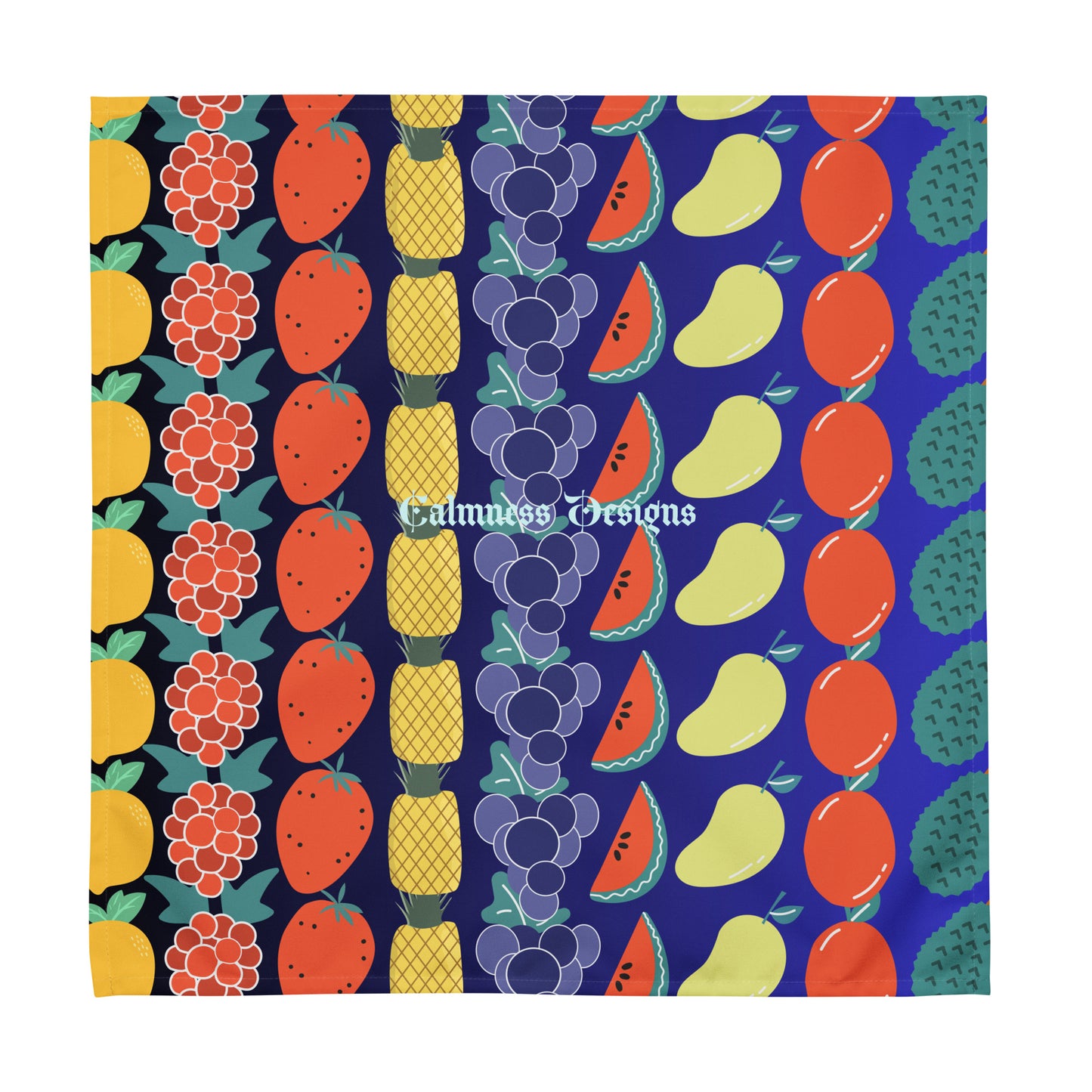 Tropical Fruits Platter Pineapple's, Raspberry's, Lemon's, Strawberry's, Grape's, Watermelon's Ximenia, Mango's, Jack-Fruit's, CALMNESS DESIGNS, Cloth napkin set