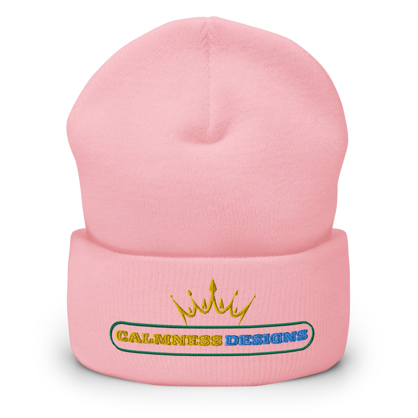 Text Frame, CALMNESS DESIGNS, Creative Designer's, Cuffed Beanie