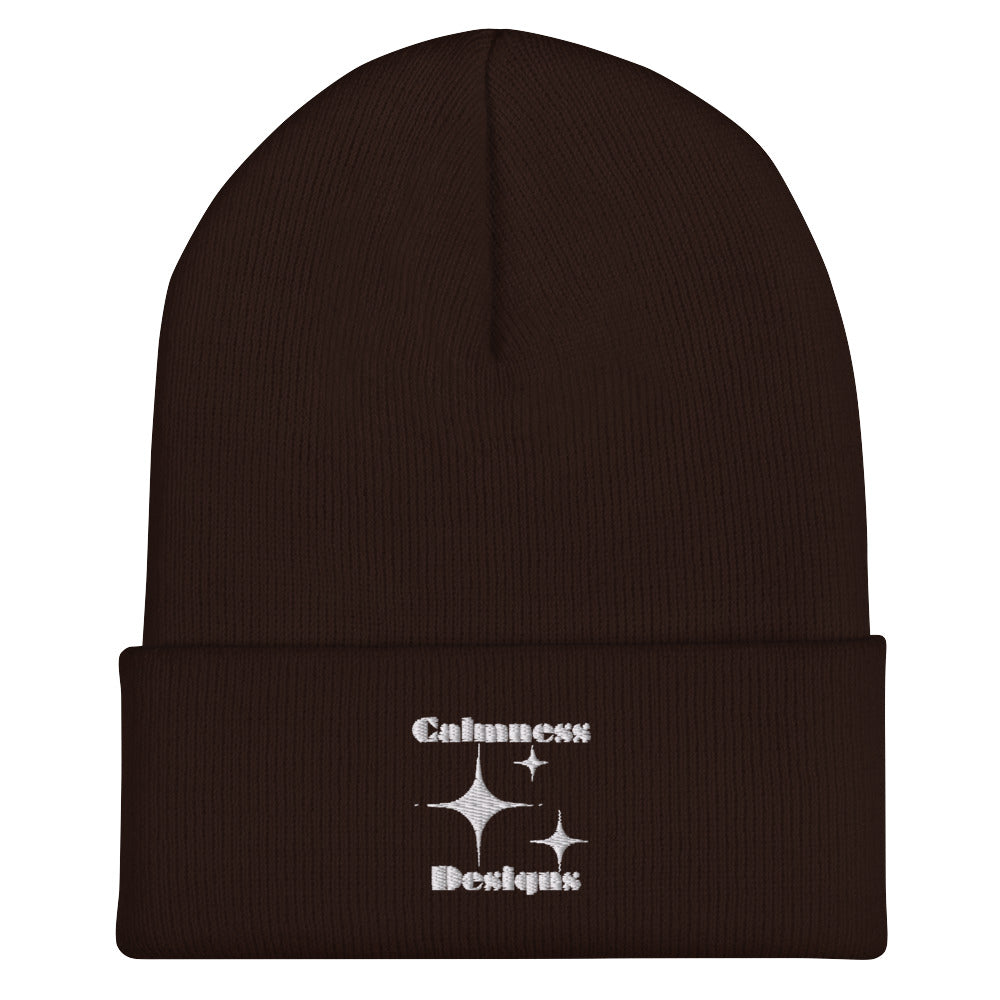Stars Glyph Icon, Calmness Designs, Creative Calmness Designs, Cuffed Beanie