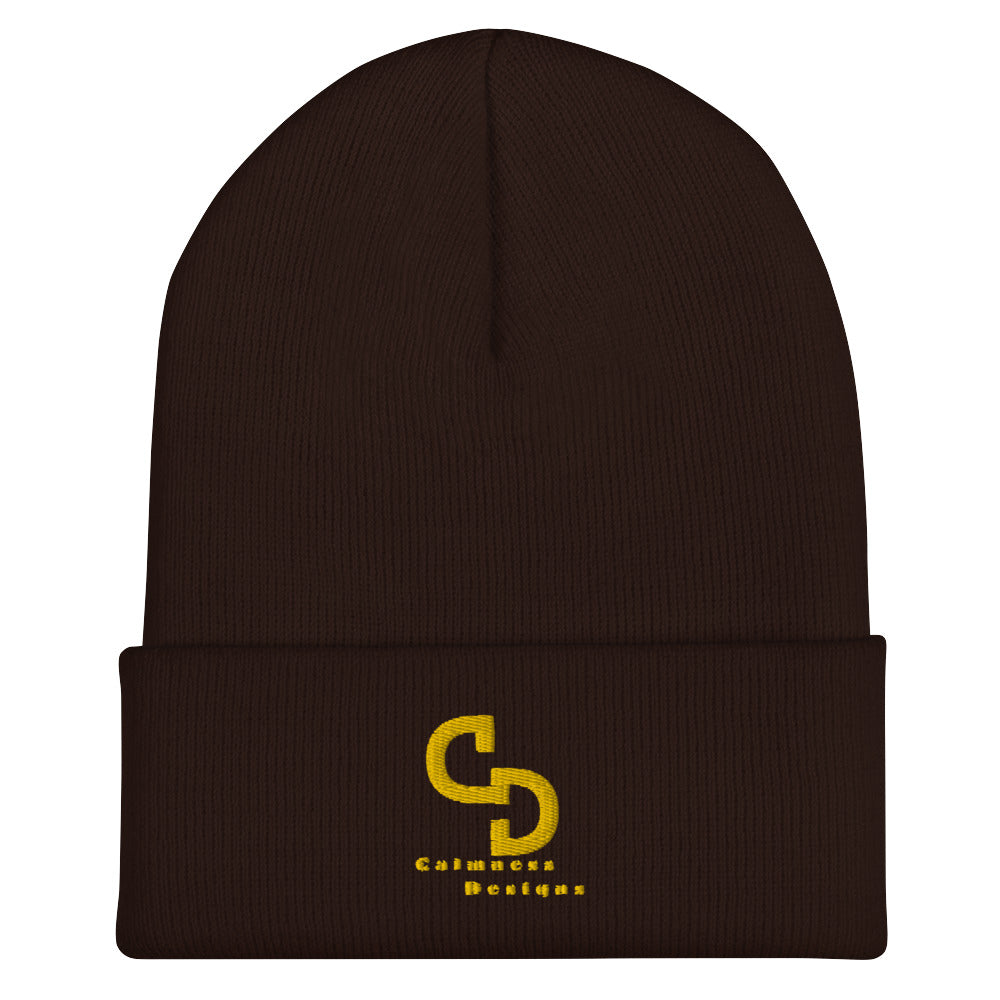 Calmness Designs, (C D) Logo, Creative Designs, Cuffed Beanie