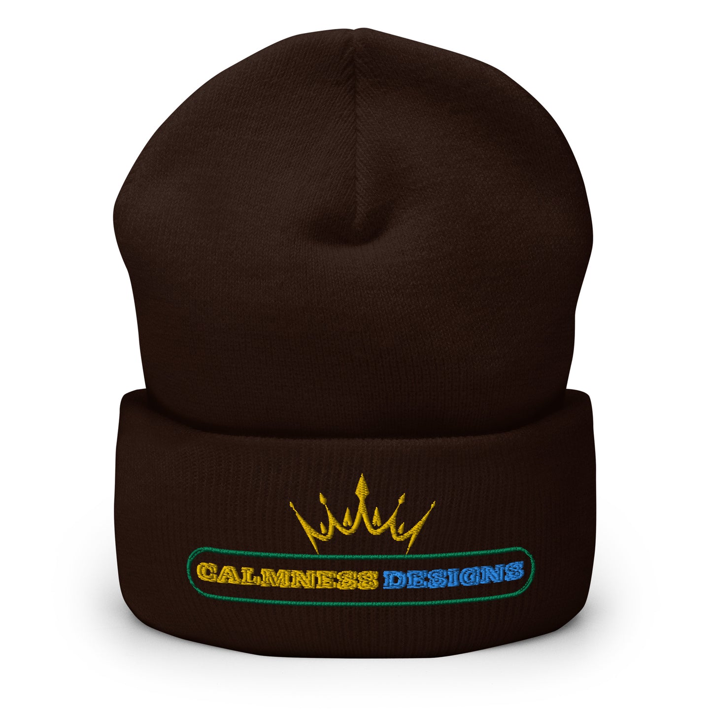 Text Frame, CALMNESS DESIGNS, Creative Designer's, Cuffed Beanie