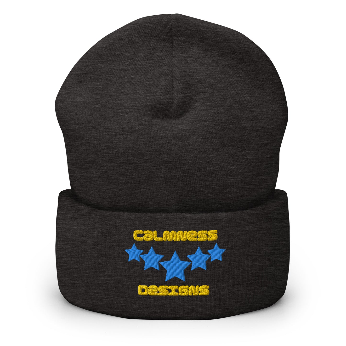 FIVE STARS, CALMNESS DESIGNS, Creative Designer's, Cuffed Beanie