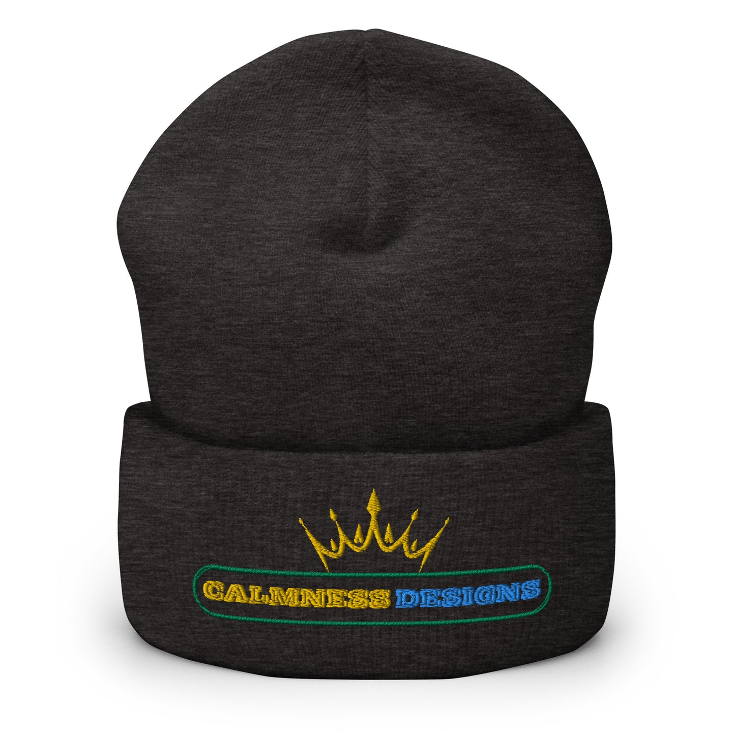 Text Frame, CALMNESS DESIGNS, Creative Designer's, Cuffed Beanie
