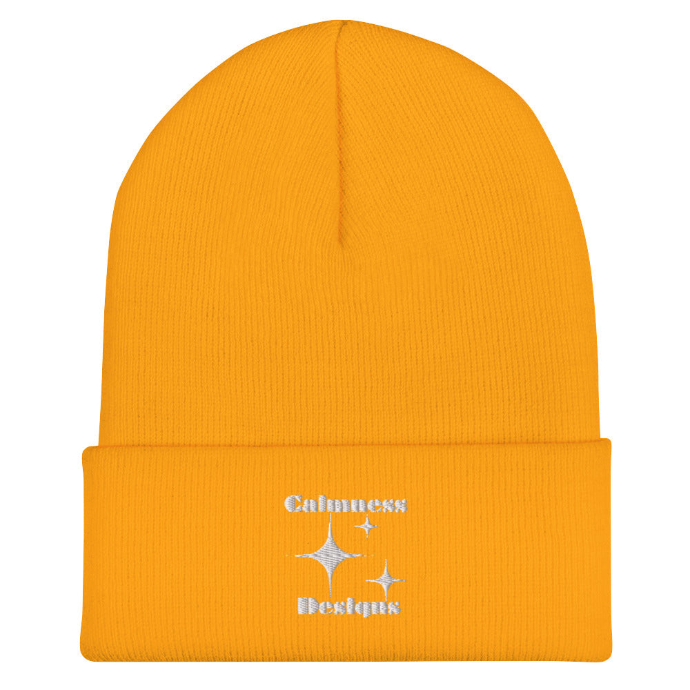 Stars Glyph Icon, Calmness Designs, Creative Calmness Designs, Cuffed Beanie