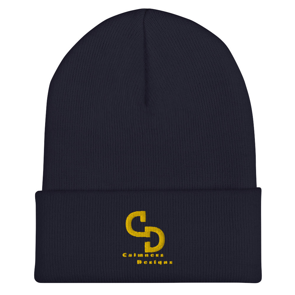 Calmness Designs, (C D) Logo, Creative Designs, Cuffed Beanie