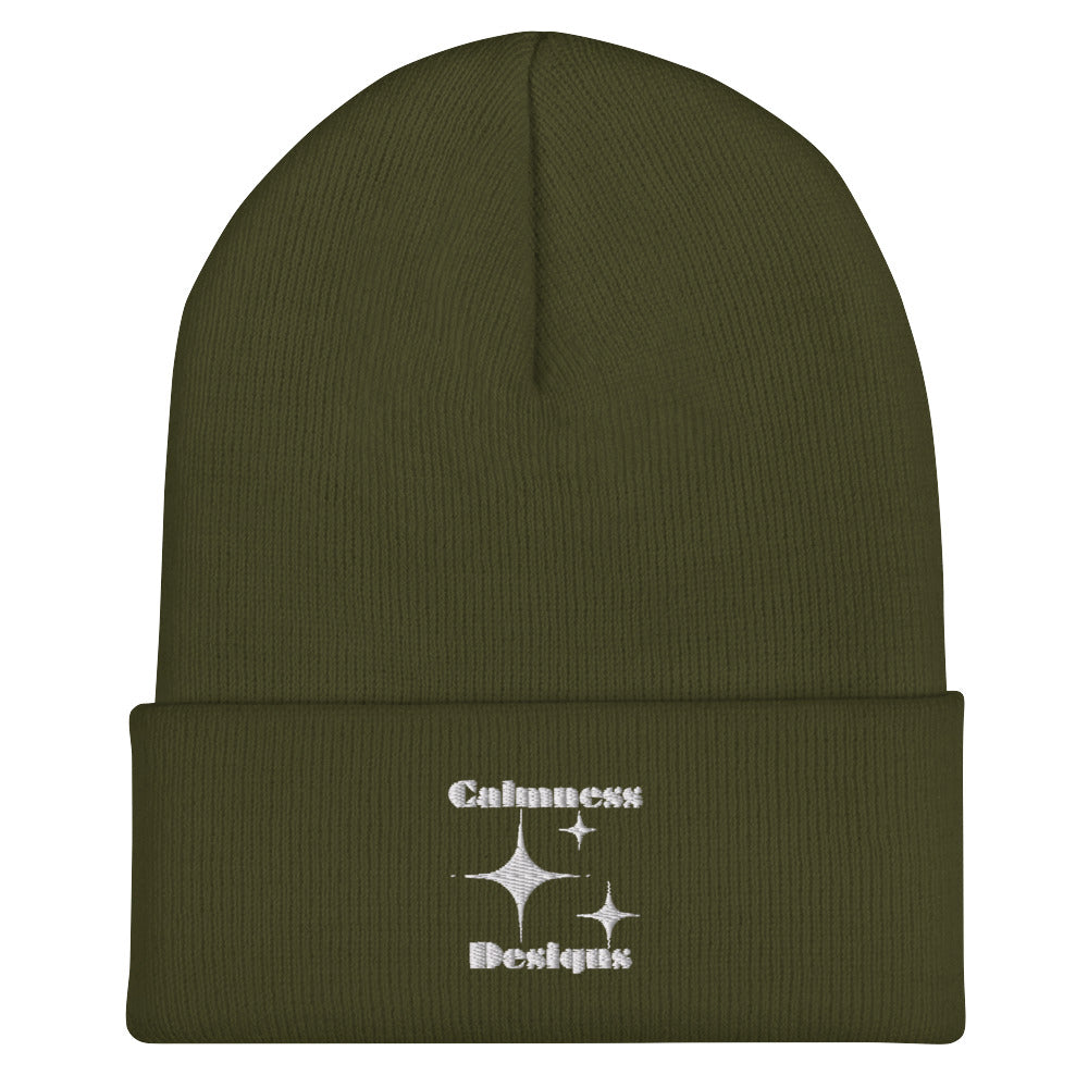 Stars Glyph Icon, Calmness Designs, Creative Calmness Designs, Cuffed Beanie