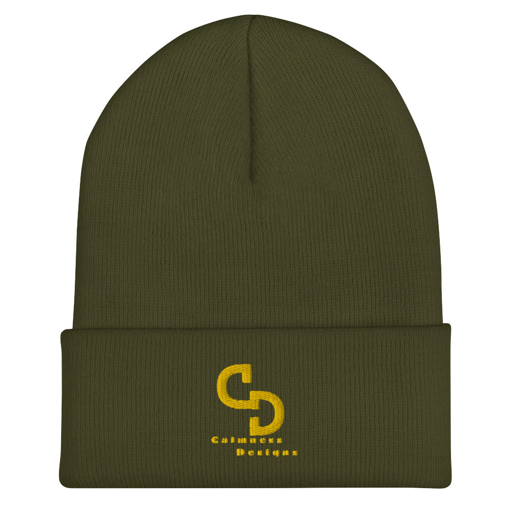 Calmness Designs, (C D) Logo, Creative Designs, Cuffed Beanie