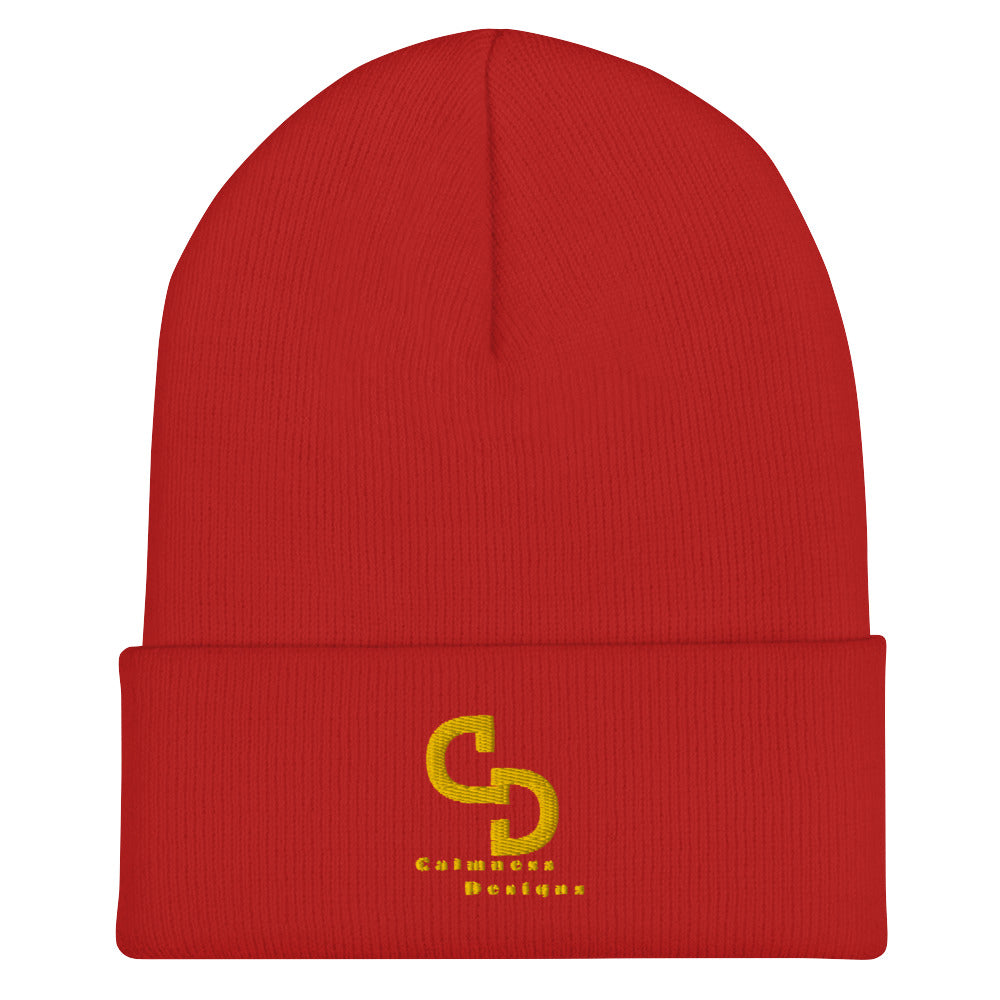 Calmness Designs, (C D) Logo, Creative Designs, Cuffed Beanie