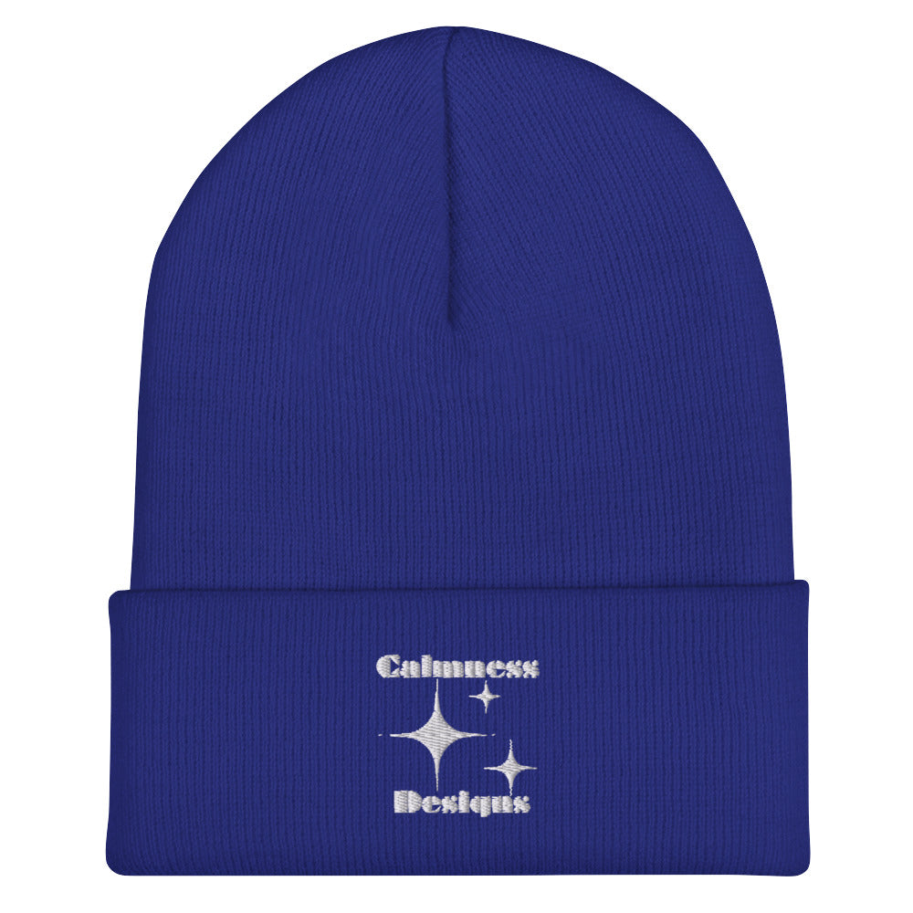 Stars Glyph Icon, Calmness Designs, Creative Calmness Designs, Cuffed Beanie