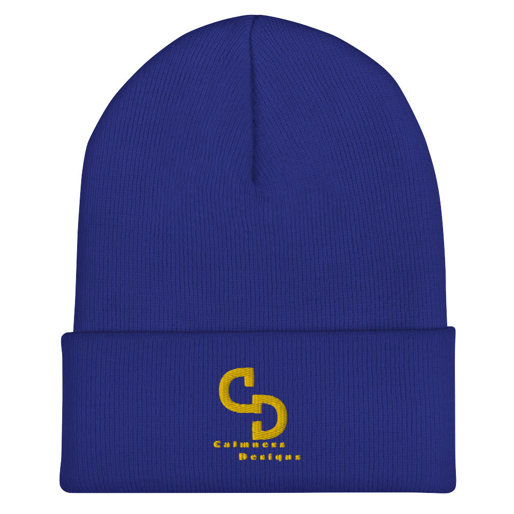 Calmness Designs, (C D) Logo, Creative Designs, Cuffed Beanie
