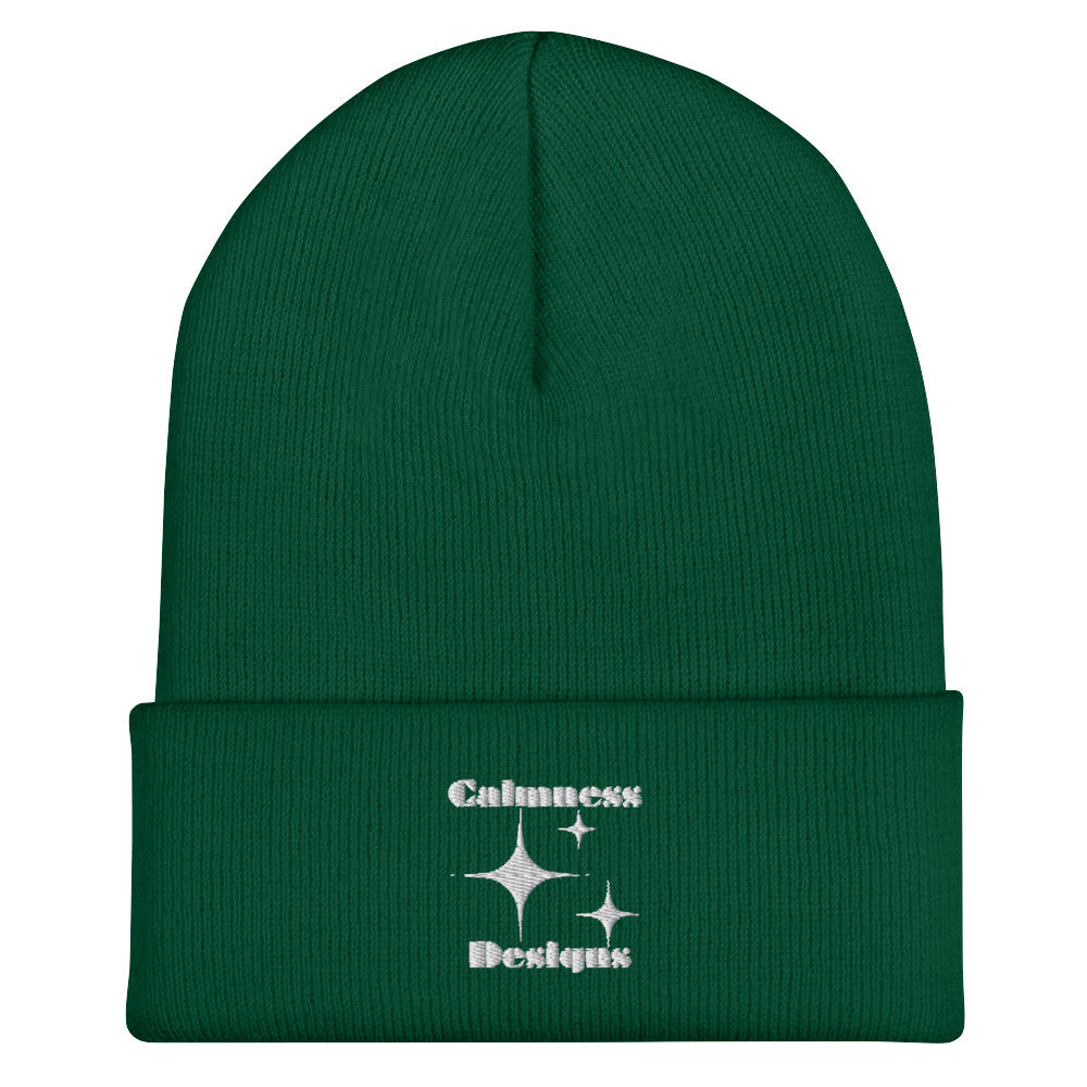 Stars Glyph Icon, Calmness Designs, Creative Calmness Designs, Cuffed Beanie