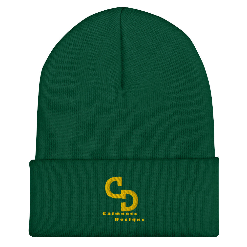 Calmness Designs, (C D) Logo, Creative Designs, Cuffed Beanie