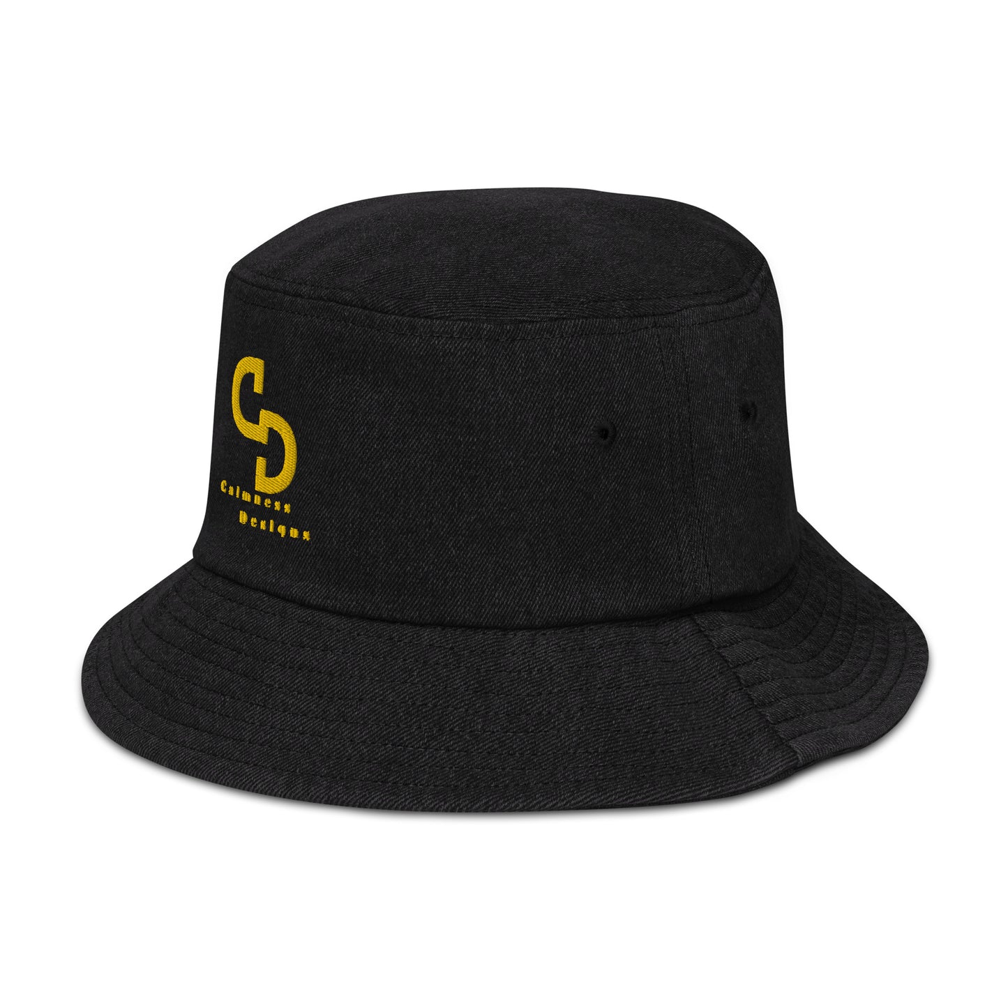 Calmness Designs, (C D) Logo, Creative Designs, Denim bucket hat