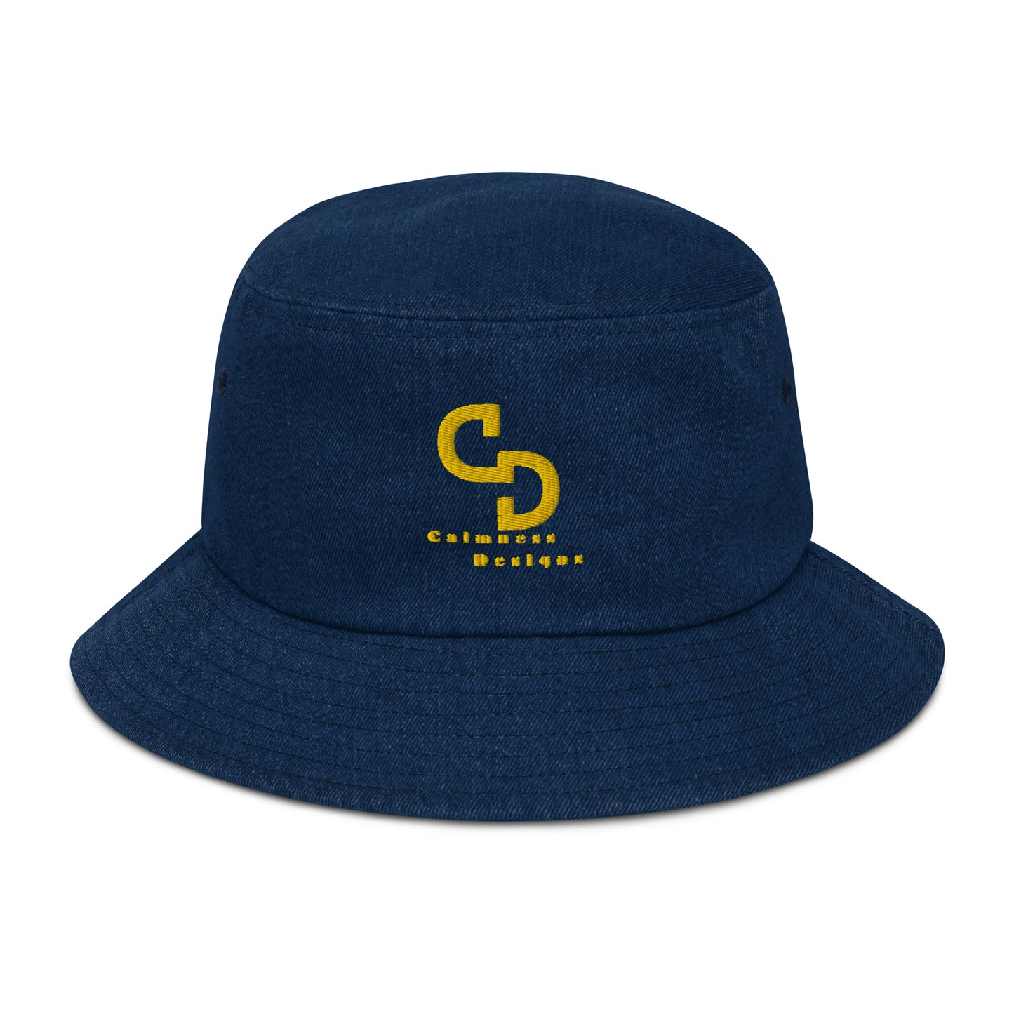 Calmness Designs, (C D) Logo, Creative Designs, Denim bucket hat