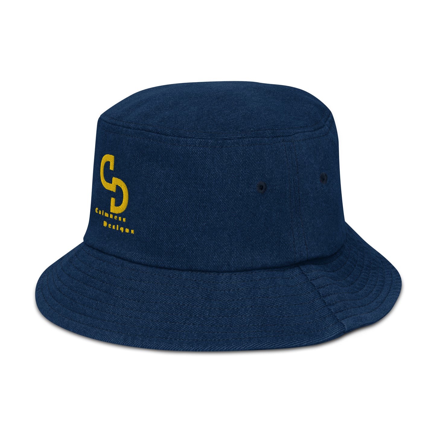 Calmness Designs, (C D) Logo, Creative Designs, Denim bucket hat