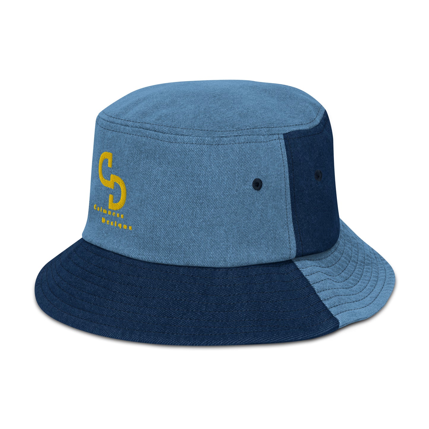 Calmness Designs, (C D) Logo, Creative Designs, Denim bucket hat