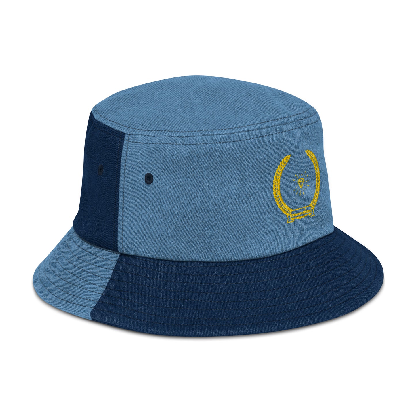 Diamond in Coats of Arms, Calmness Designs, Denim bucket hat