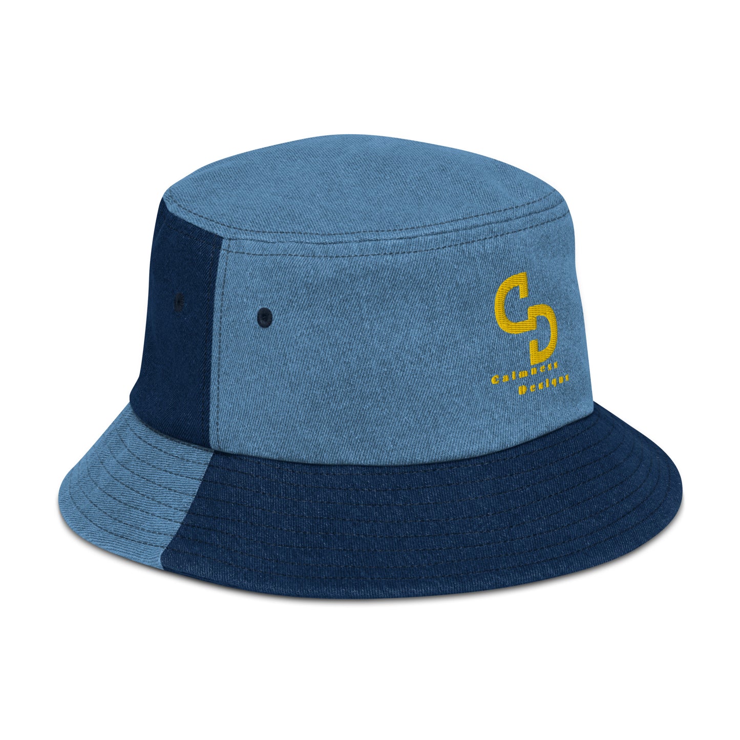 Calmness Designs, (C D) Logo, Creative Designs, Denim bucket hat
