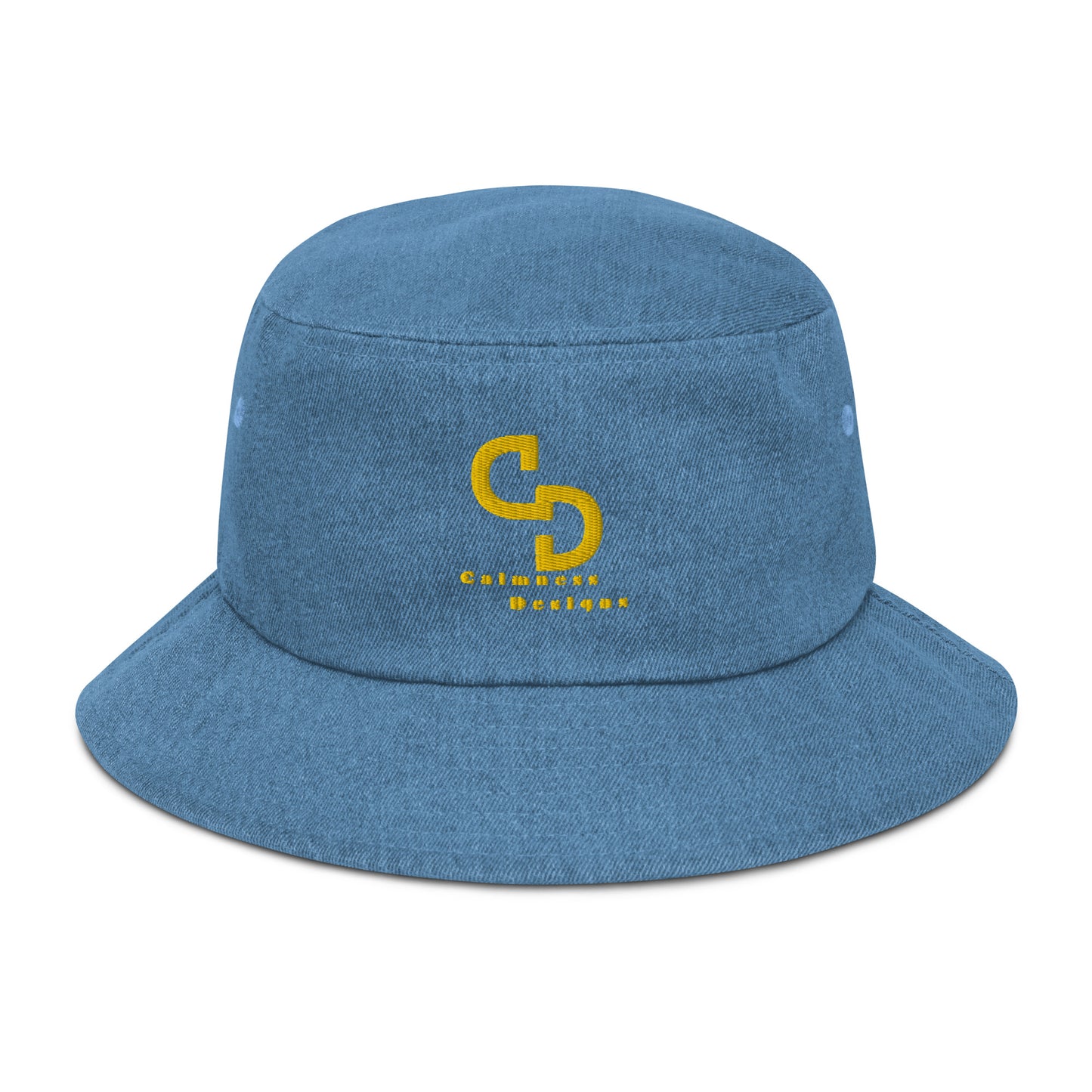 Calmness Designs, (C D) Logo, Creative Designs, Denim bucket hat