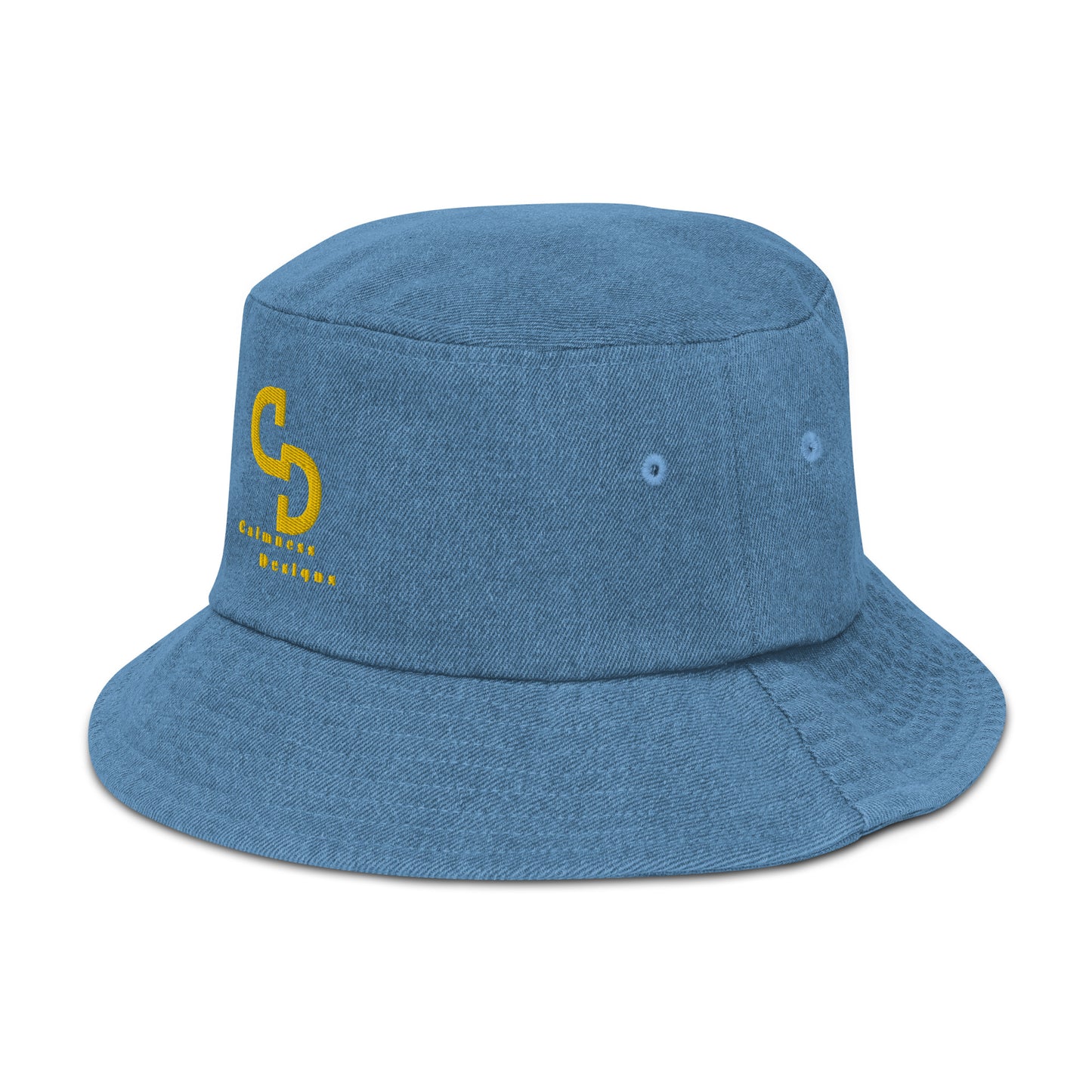 Calmness Designs, (C D) Logo, Creative Designs, Denim bucket hat
