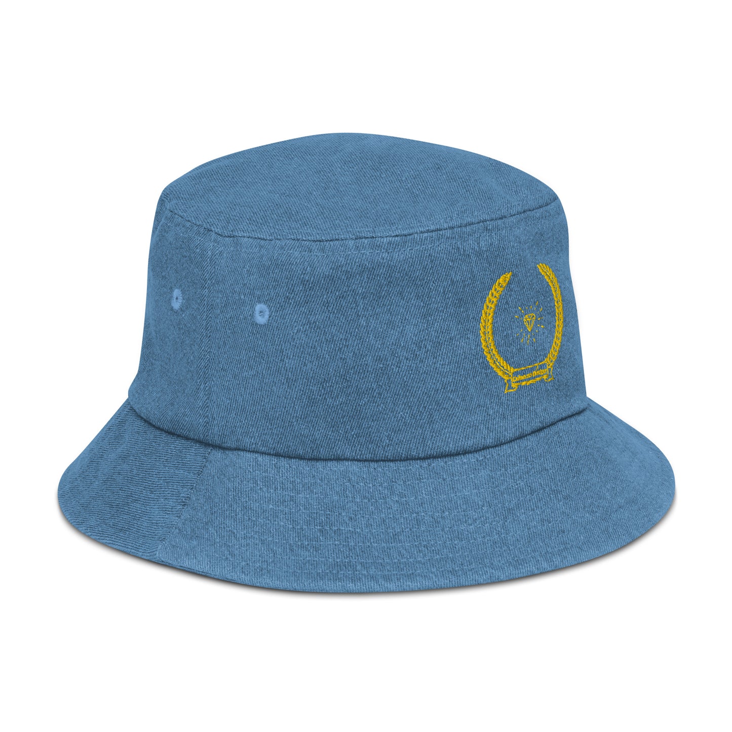 Diamond in Coats of Arms, Calmness Designs, Denim bucket hat
