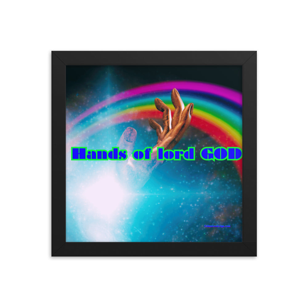 Hands of GOD, Touch me Lord, Framed poster