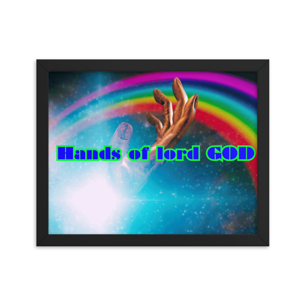 Hands of GOD, Touch me Lord, Framed poster