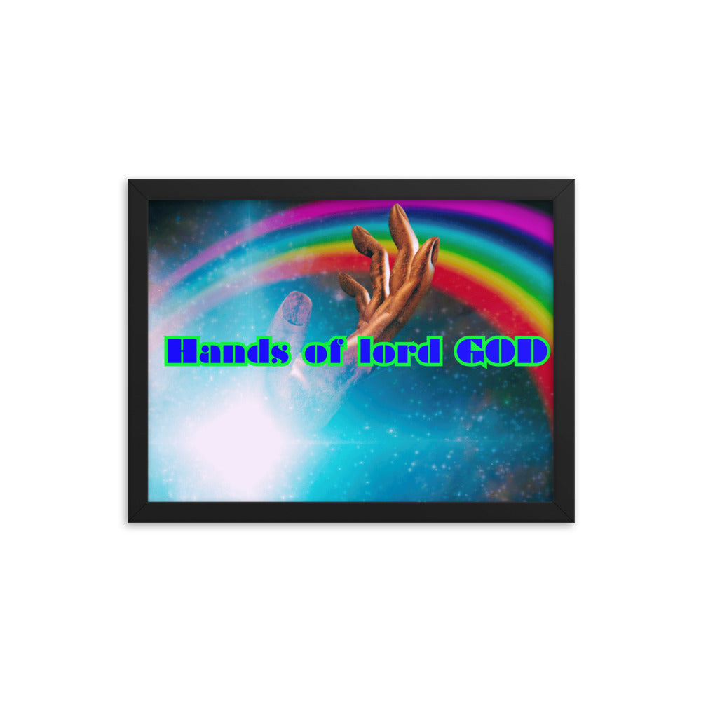 Hands of GOD, Touch me Lord, Framed poster