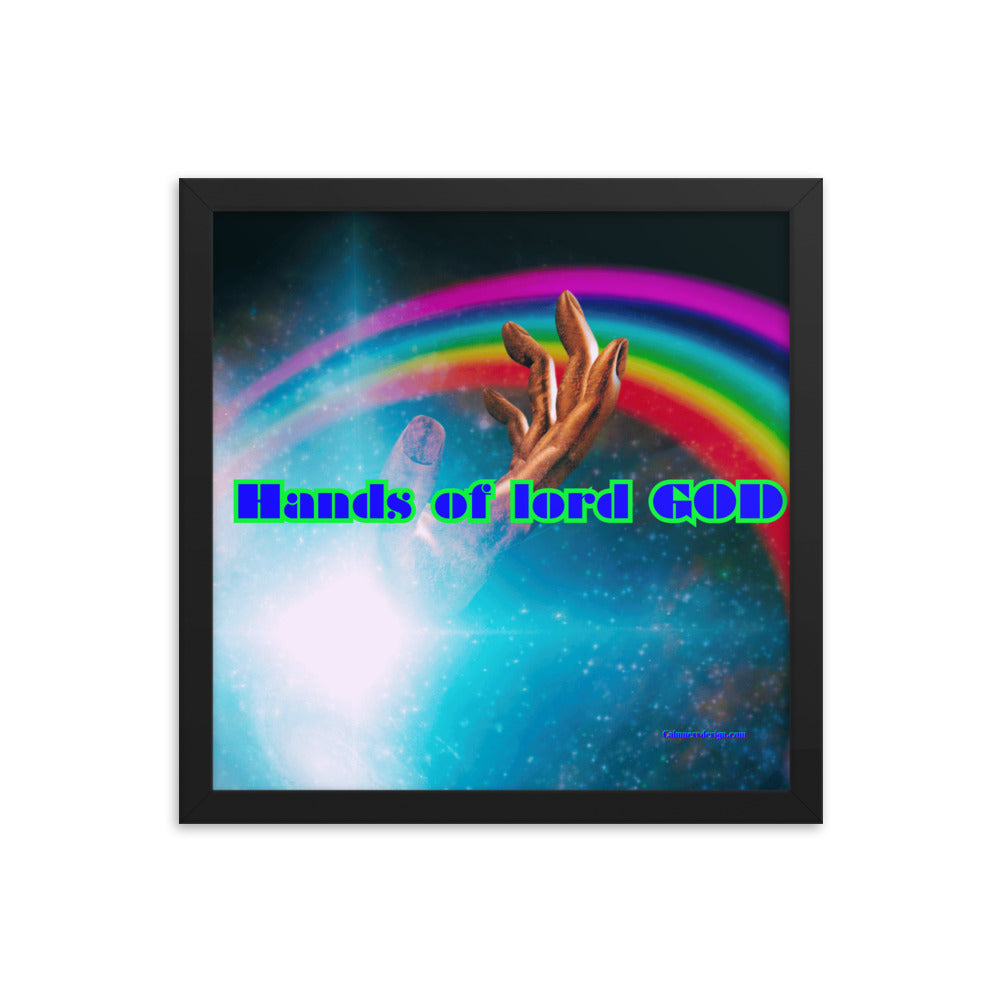 Hands of GOD, Touch me Lord, Framed poster