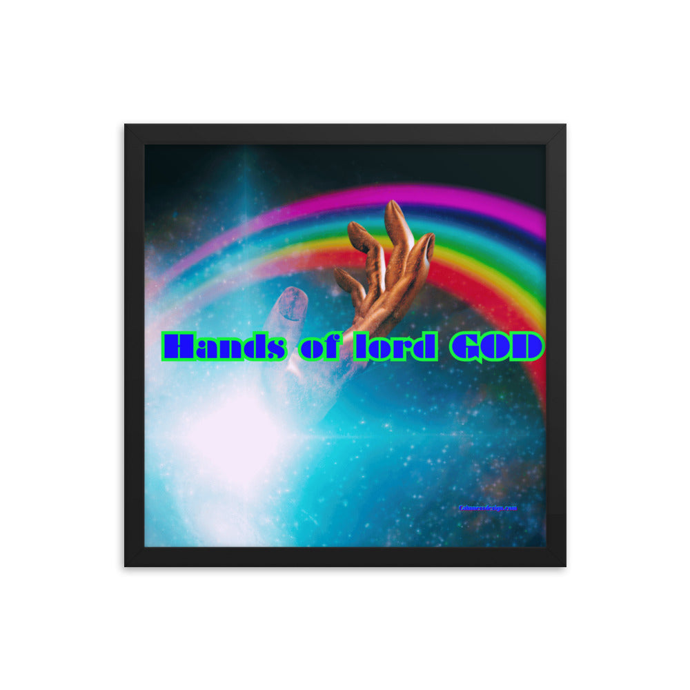 Hands of GOD, Touch me Lord, Framed poster